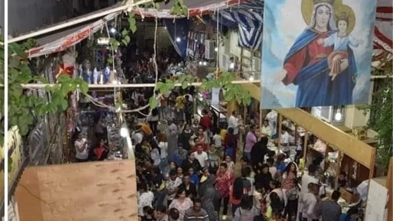 الآلاف من الأقباط والمسلمين يحتفلون بختام مولد السيدة العذراء بدير بياض العرب