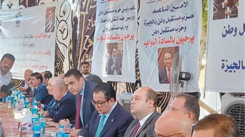 نواب الجيزة ينهون خصومة ثأرية بين عائلتين في العياط
