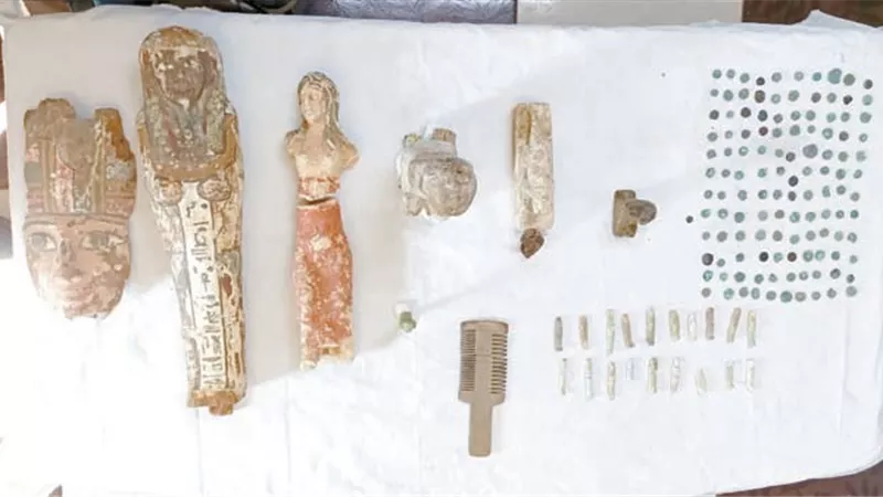 عامل المنيا.. ضبط بحوزته 150 قطعة أثرية بــ 275 مليون دولار