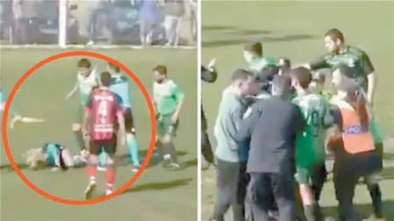 لاعب كرة قدم لكم الحكمة بالأرجنتين