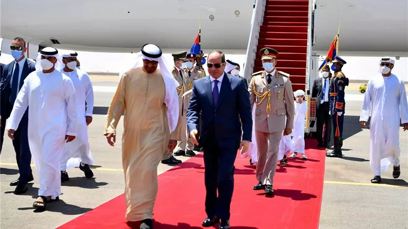 متحدث الرئاسة ينشر صور استقبال الرئيس السيسي للشيخ محمد بن زايد آل نهيان.. صور