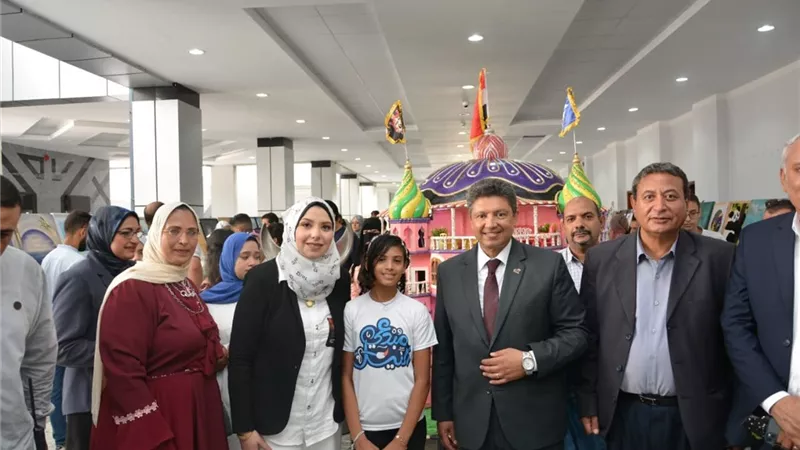 افتتاح معرض النيل للمبدعين بجامعة دمياط