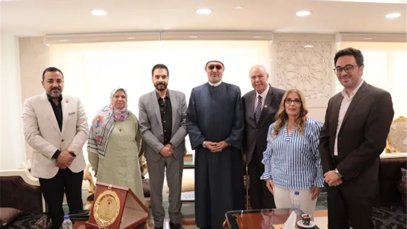 أمين «البحوث الإسلامية» يلتقي بوفد الاتحاد العالمي للكيانات المصرية بالخارج لمناقشة سبل التعاون المشترك