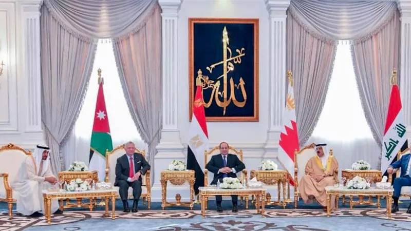 قادة مصر والبحرين والأردن والإمارات يجددون الدعم لجهود ترسيخ الأمن والاستقرار بالمنطقة