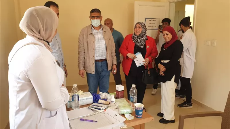 برعاية جهاز مدينة ٦أكتوبرتنظيم قافلة طبية وتوعية صحية مجانية