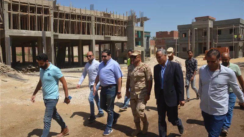 نائب محافظ بنى سويف يتفقد المحاور المرورية الجديده بمركز ناصر