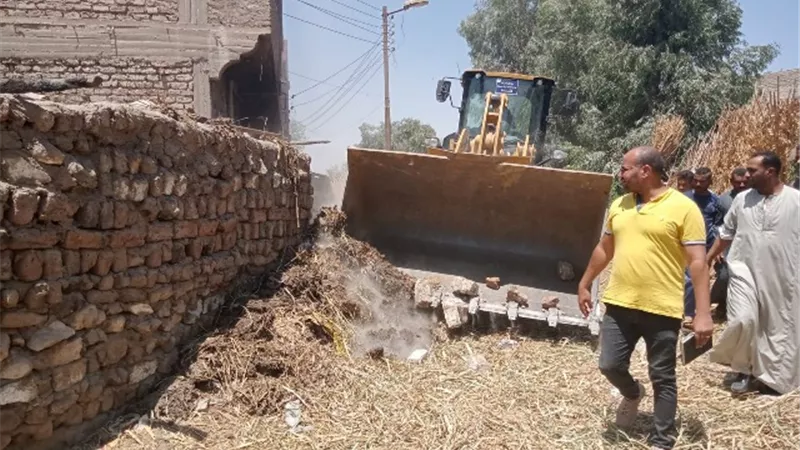40 حالة.. حملات مكثفة لإزالة التعديات على أملاك الدولة والري بدشنا