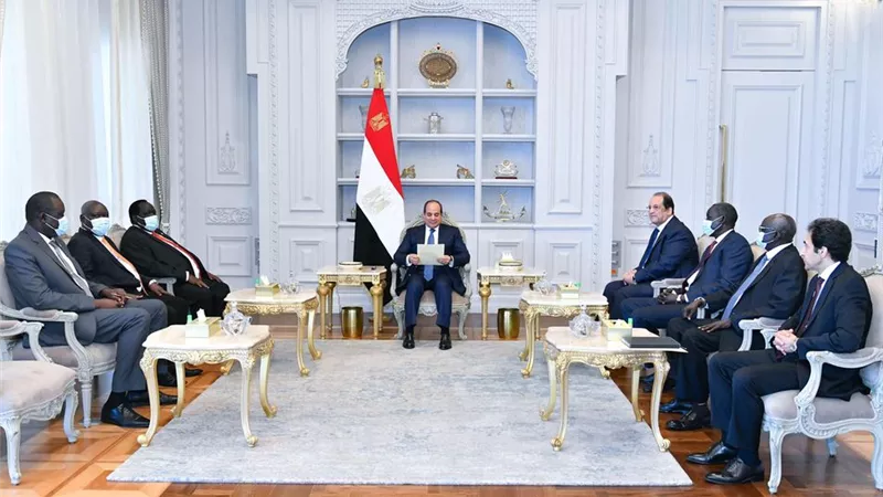 الرئيس السيسي يتسلم رسالة من رئيس جمهورية جنوب السودان