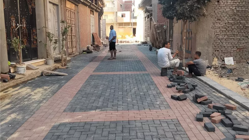 محافظ دمياط تتابع أعمال الرصف بالمناطق الغير مخططة..صور