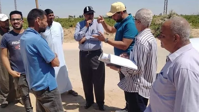 رئيس مركز سمسطا يتابع المشروعات الجديده