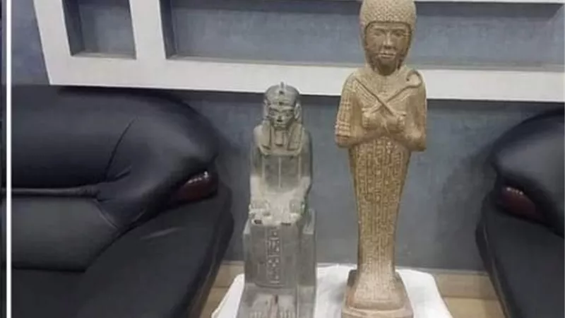 ضبط تشكيل عصابى يتاجر بالقطع الاثرية المُقلدة ببني سويف