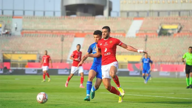 الأهلى يتقدم بهدف نظيف أمام سيراميكا فى الشوط الأول