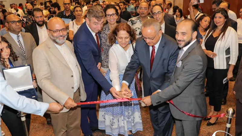 افتتاح بينالي مكتبة الاسكندرية الدولي العاشر لكتاب الفنان