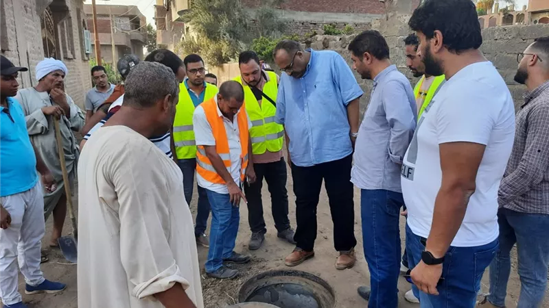 رئيس مياه سوهاج يتفقد مشروع الوصلات المنزلية بقرى طما ضمن اعمال المبادرة الرئاسية لتطوير الريف المصرى حياة كريمة