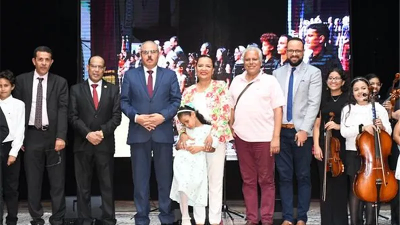 أمسية موسيقية ..جامعة القناة تحتفل بأوائل كونسرفتوار الإسكندرية..صور