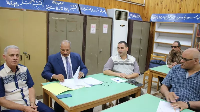 غنيم يبحث استعدادات مديرية التعليم لاستقبال العام الدراسي الجديد