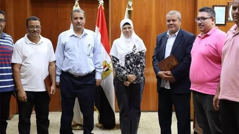 شركة المياه تكريم قيادات الري ببني سويف