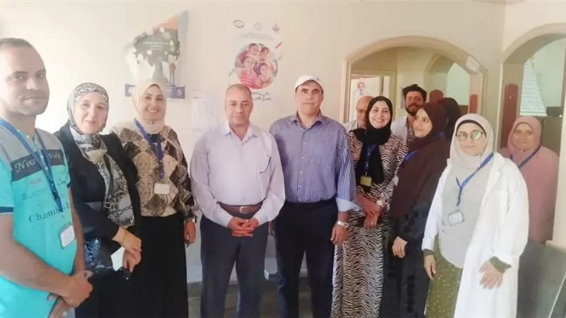 مدير التأمين الصحى يتفقد عيادتى اولاد صقر وتلراك