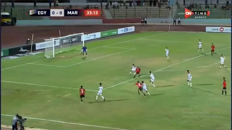 التعادل السلبى في الشوط الأول .. مصر ضد المغرب كأس العرب للناشئين