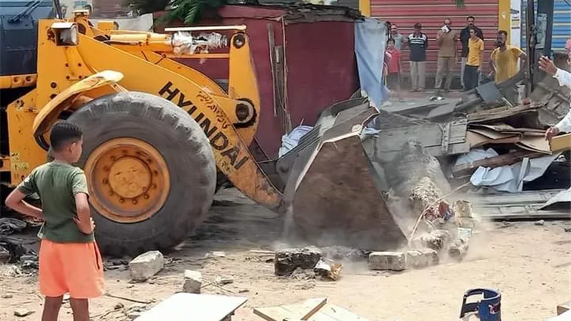 انتهاء المرحلة الأولى من الموجة 20 لإزالة التعديات ببني سويف..صور
