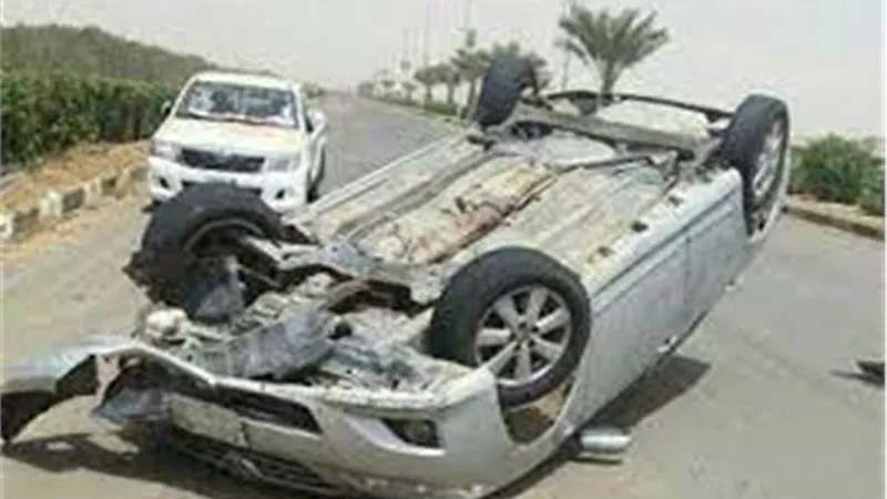 إصابة 6 من أسرة واحدة في انقلاب سيارة ملاكي علي الطريق الساحلى