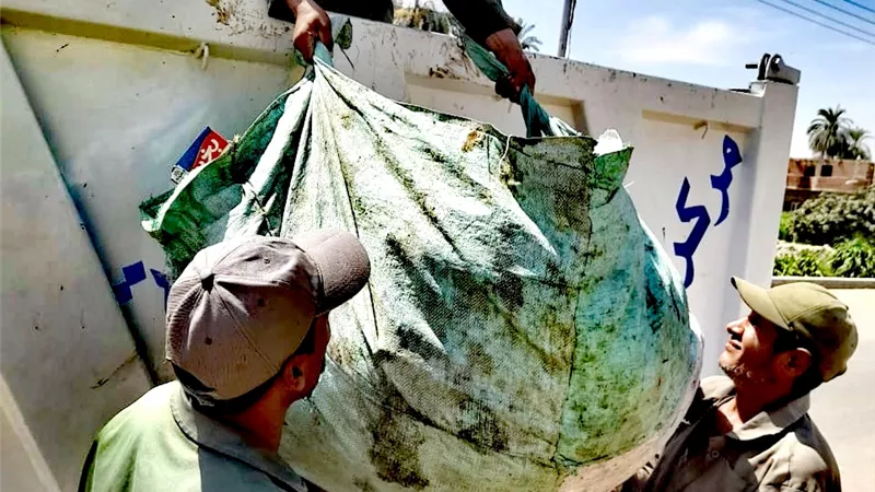 رفع ٦١٠٩ طن قمامة وتراكمات و١٦ ملف تصالح بمدينة الاقصر