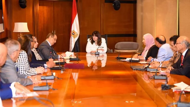 وزيرة الهجرة تستقبل رئيس وأعضاء مجلس إدارة الاتحاد العام للمصريين