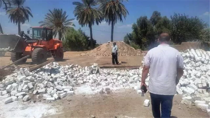 إزالة 31 حالة تعدي على أرض زراعية بالشرقية