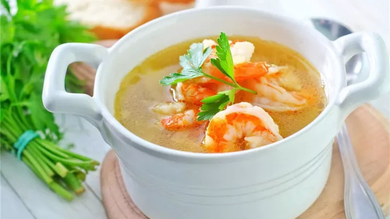 وصفة مميزة لشوربة الروبيان بالشوفان