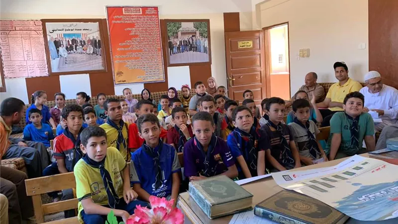 توعية تلاميذ معهد سمسطا الازهرى لترشيد استخدام المياه