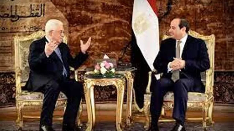 الرئيس السيسي يستقبل الرئيس الفلسطيني بقصر الاتحادية
