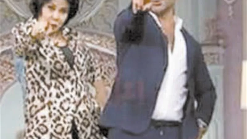 أحمد سعد مع إسعاد يونس في 