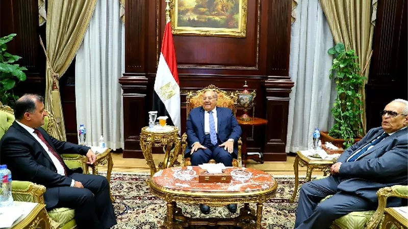 رئيس مجلس الشيوخ يلتقي سفير طاجيكستان بالقاهرة