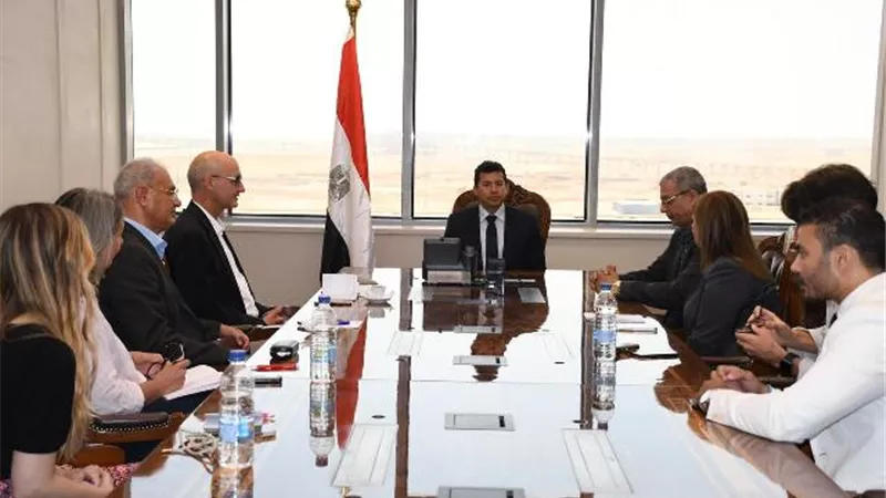 وزير الرياضة يستقبل وفد الصحافة الشبابية الألمان فى العاصمة الإدارية