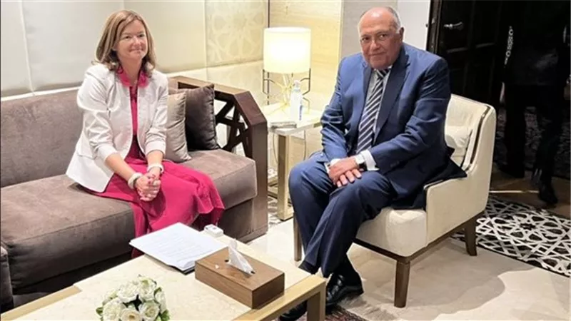 شكري يبحث مع وزيرة خارجية سلوفينيا جذب الاستثمارات