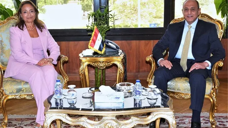 عباس يبحث مع مفوضة الطاقة والبنية بالاتحاد الإفريقي سبل تعزيز التعاون