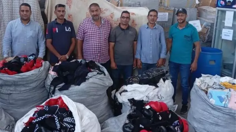 جمارك سفاجا تضبط محاولة تهريب كميه من الملابس الجاهزة