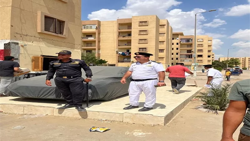 جهاز حدائق أكتوبر : تنفيذ 72 إزالة وغلق بمنطقة أبناء الجيزة