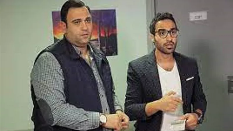 احمد فهمى لـ اكرم حسنى فى عيد ميلاده 