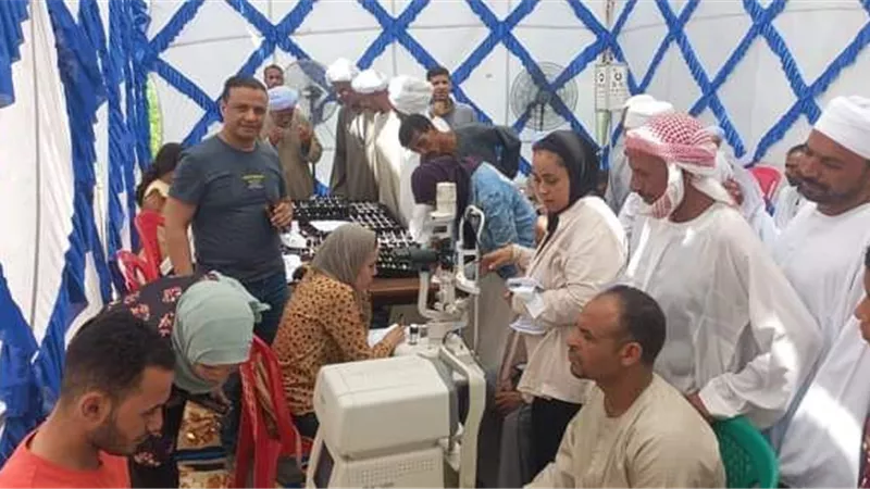 وحدة السكان بالأقصر تنظم قافلة طبية مجانية بالساحة الرضوانية