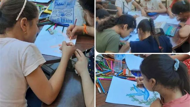 متحف ملوي ينظم ورشة تعليمية بعنوان «تعالوا بينا نرسم»