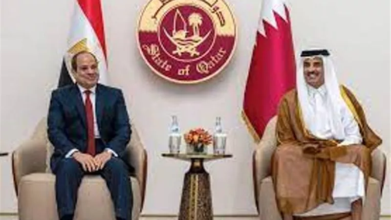 الامير تميم للرئيس السيسى: زيارتك لقطر زادت علاقاتنا رسوخا