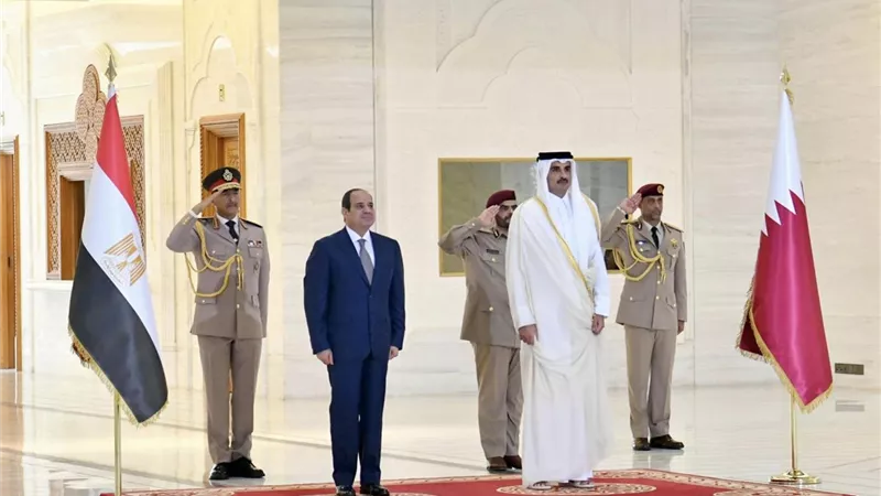 الرئيس السيسي يعود إلى أرض الوطن بعد زياره رسمية لدولة قطر الشقيقة