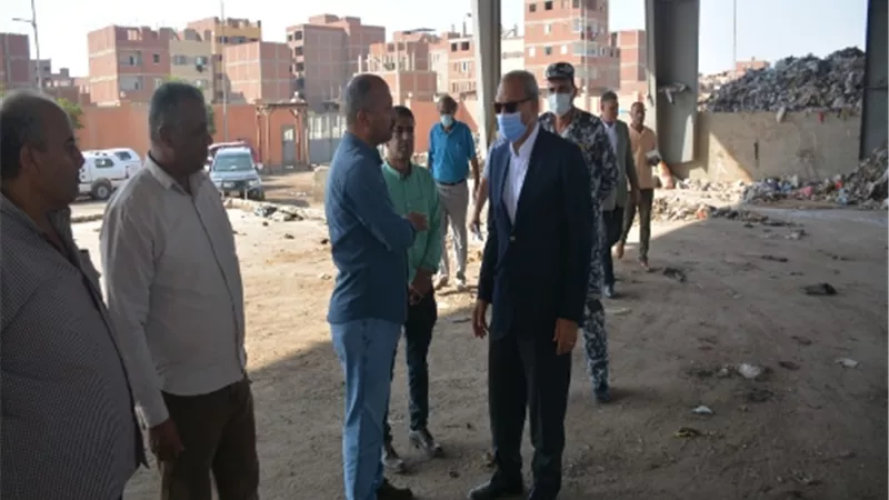 الهجان يتابع اصلاح الهبوط الارضي بطريق الرياح التوفيقي ببنها.. صور