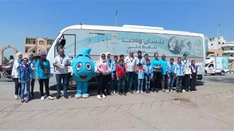 انطلاق فاعليات أنشطة القافلة المائية لخدمو الأهالي بمركز ههيا