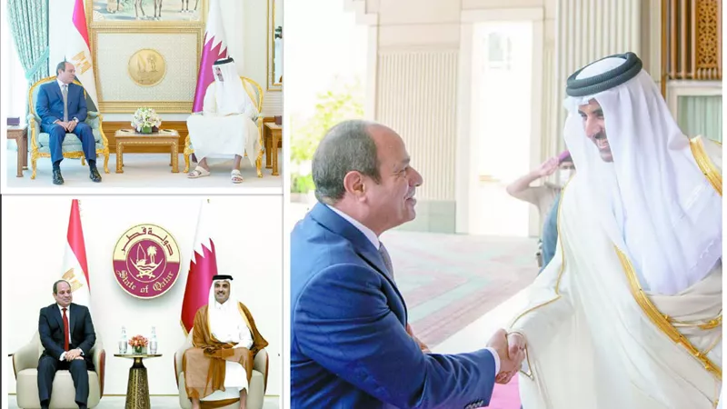 اهتمام إعلامي عالمي.. بزيارة الرئيس إلي قطر