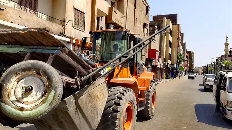 تنفيذ قرارى إزالة بناء بدون ترخيص بالأقصر