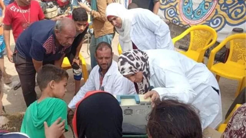 قافلة طبية بيطرية شاملة بالمجان بقرية العراقي