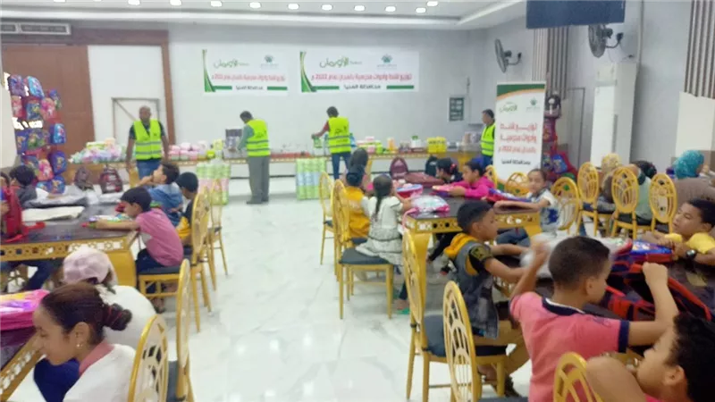 200 حقيبة من جمعية الاورمان لابناء الاسر الاكثر احتياجا بقرى سمالوط