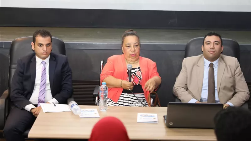 هبة هجرس تحاضر في ندوة حول حقوق الاولاد ذوى الإعاقة فى التشريعات